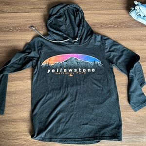 Yellowstone hooded shirt size small